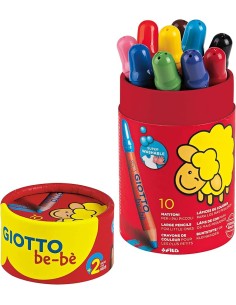 Giotto Be-Bè Jar 10 Super Pencils 7mm Lead Children 2+ ARV479400 Fila | Futurartshop.com