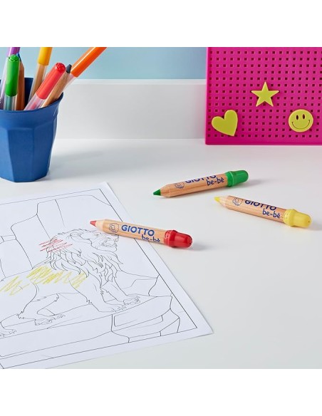 Giotto Be-Bè Barattolo 10 Super Matitoni Mina 7mm Bambini 2+ ARV479400 Fila | Futurartshop.com