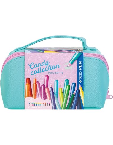 Tratto Pen Candy Collection Pochette XL 24 Pennarelli con Manico FILF813600 Fila | Futurartshop.com