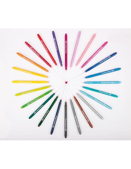Tratto Pen Candy Collection Pochette XL 24 Pennarelli con Manico FILF813600 Fila | Futurartshop.com