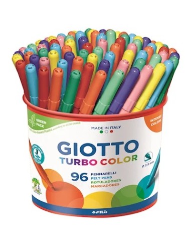 Giotto Turbo Color Jar 96 Fine Tip Markers 2.8mm FILF521500 Fila | Futurartshop.com