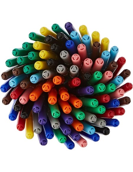 Giotto Turbo Color Barattolo 96 Pennarelli Punta Fine 2,8mm FILF521500 Fila | Futurartshop.com
