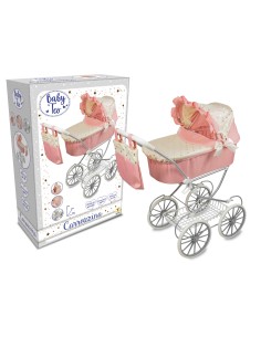 Baby Teo Carrozzina in Metallo per Bambolotti 69.5x42x89cm - Passeggino Giocattolo Grande TEO80907 Teorema | Futurartshop.com