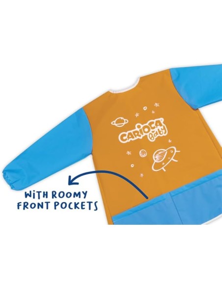 Carioca Waterproof Apron Kids 2-4 Years Long Sleeves Pockets NEW33100-2/4 AN Carioca | Futurartshop.com
