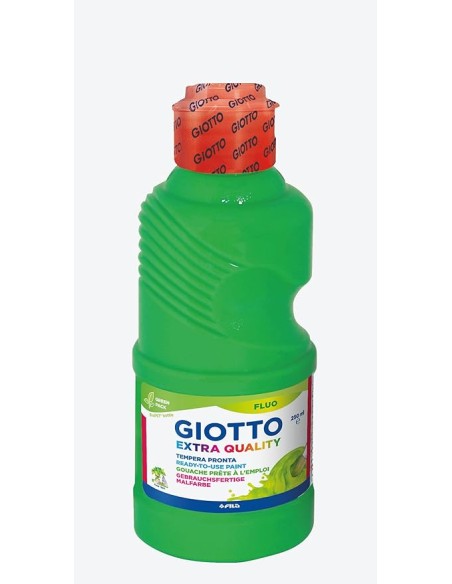 Giotto Tempera Fluo 3x250ml Giallo Arancione Verde Lavabile 3+ Anni FIL542700 Fila | Futurartshop.com