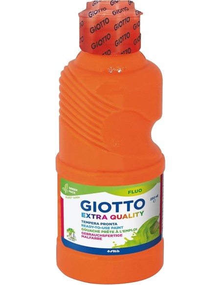Giotto Tempera Fluo 3x250ml Giallo Arancione Verde Lavabile 3+ Anni FIL542700 Fila | Futurartshop.com