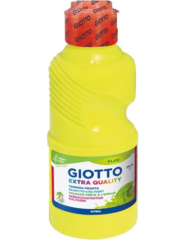Giotto Fluo Tempera Paint 3x250ml Yellow Orange Green Washable 3+ FIL542700 Fila | Futurartshop.com