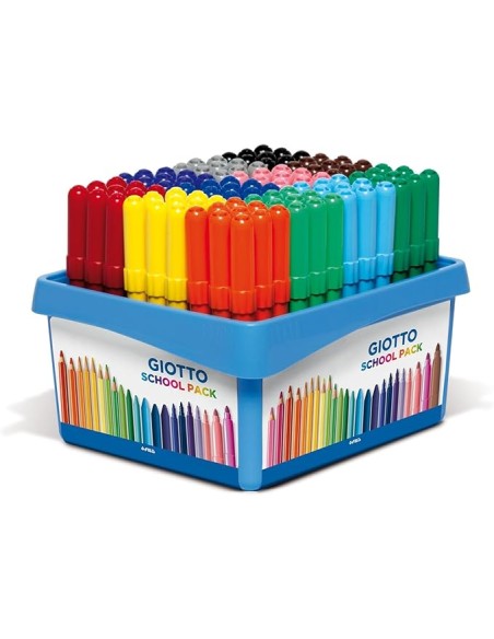 Giotto Turbo Maxi Schoolpack 108 Pennarelli Punta 5mm 12 Colori 3+ FILF52400000 Fila | Futurartshop.com