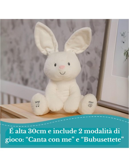 GUND Flora Interactive Talking Bunny Plush Toy PMS6054490 Spin master | Futurartshop.com