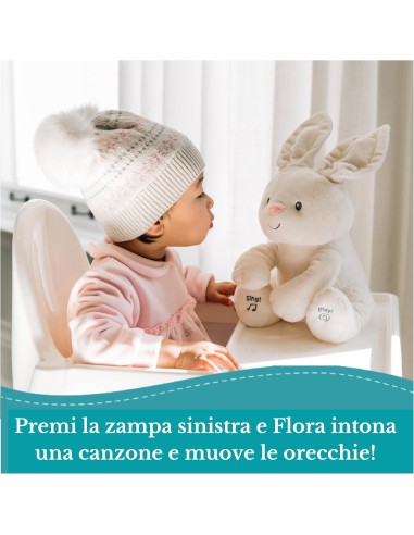GUND Flora Coniglietto Peluche Interattivo Parlante PMS6054490 Spin master | Futurartshop.com