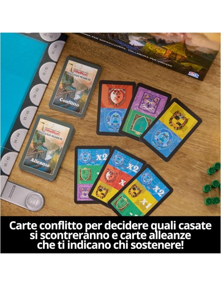 Risk Secret Alliances Strategy Board Game No Dice 3-6 ITA PMS6073427 Spin master | Futurartshop.com