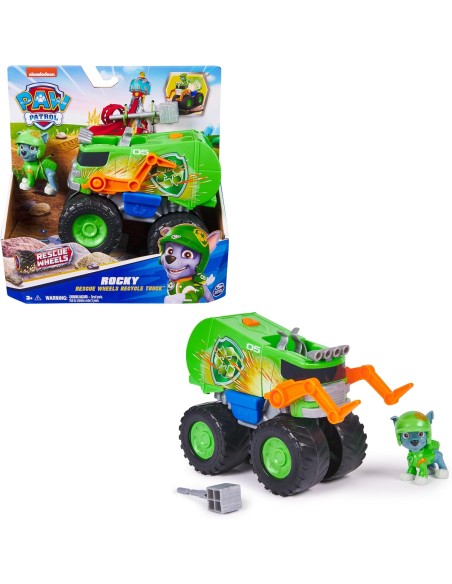 Paw Patrol Rocky Rescue Wheels Hovercraft Lanciatore PMS20145823 Spin master | Futurartshop.com
