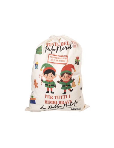 Sacco di Babbo Natale Fabbrica Elfi Colourbook Regali LAGCOL25894 Colourbook | Futurartshop.com