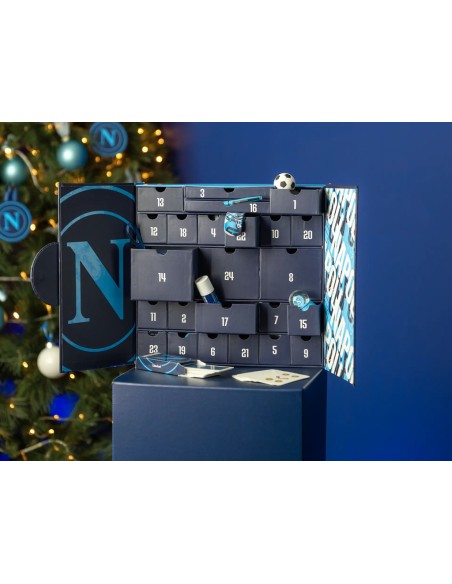 SSC Napoli Advent Calendar 24 Surprises LAGSSCN25030 Colourbook | Futurartshop.com