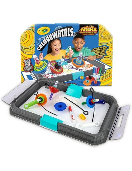 Colourwhirl – Battle arena with 4 spinning tops CRA74-7697 Crayola | Futurartshop.com