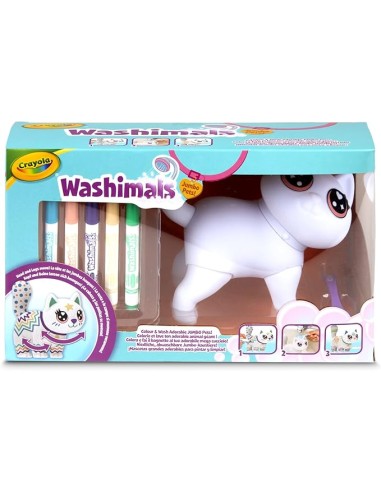 Washimals Jumbo Jenny Cat 15cm Washable Coloring 3+ CRA74-7518 Crayola | Futurartshop.com