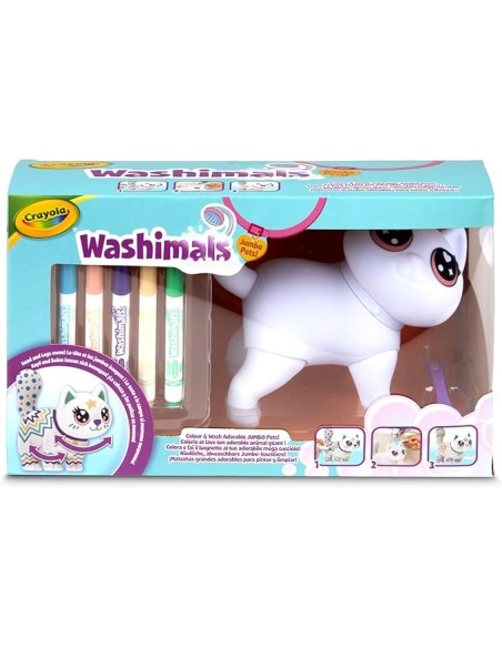 Washimals Jumbo Jenny Cat 15cm Washable Coloring 3+ CRA74-7518 Crayola | Futurartshop.com