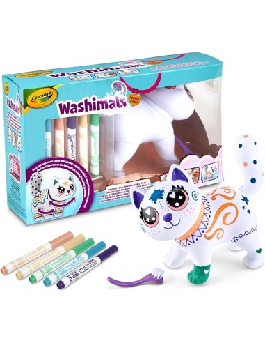 Washimals Jumbo Jenny Cat 15cm Washable Coloring 3+ CRA74-7518 Crayola | Futurartshop.com