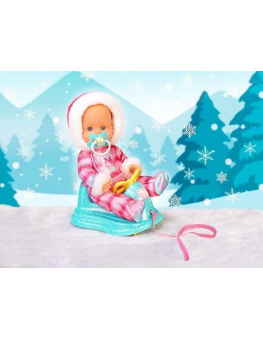Nenuco Bambola 35cm con Slitta e Tuta da Neve Rosa 2+ FAMNFN59000 Famosa | Futurartshop.com