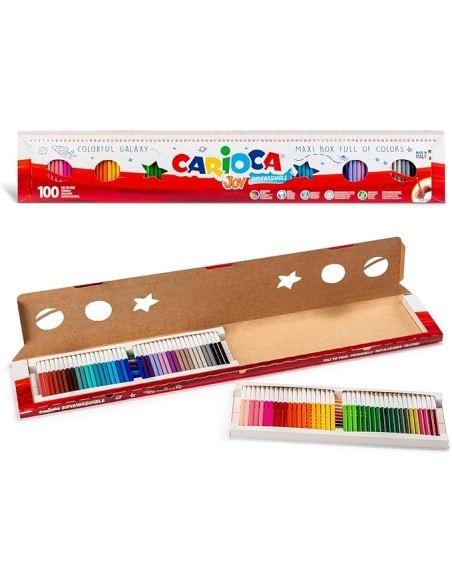 Carioca Joy 100 Pennarelli Punta Fine Lavabili 36 Colori EOL41019 Fila | Futurartshop.com