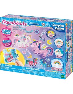 Aquabeads Mystic Unicorn Set 1500 Beads 24 Colors Ages 4+ EPO31944 Epoch | Futurartshop.com