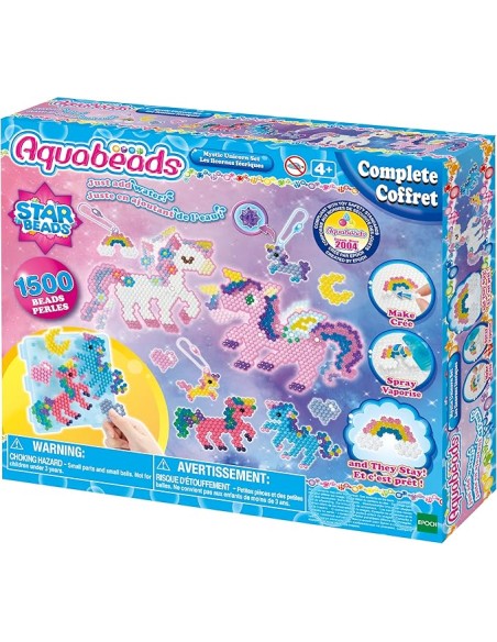 Aquabeads Mystic Unicorn Set 1500 Beads 24 Colors Ages 4+ EPO31944 Epoch | Futurartshop.com