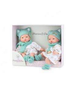 Pitus Twin Baby Dolls 40cm Set of 2 MAR577 Marina e Pau | Futurartshop.com
