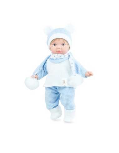 Teo Soft Bambolo 45cm Corpo Morbido Vinile Biondo Bambino Maschio MEP791 Marina e Pau | Futurartshop.com