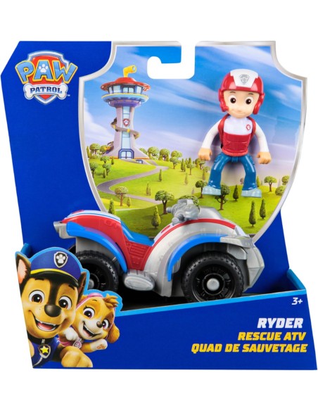 Paw Patrol Ryder Rescue ATV Quad Vehicle with Action Figure AGR6071212 Spin master | Futurartshop.com