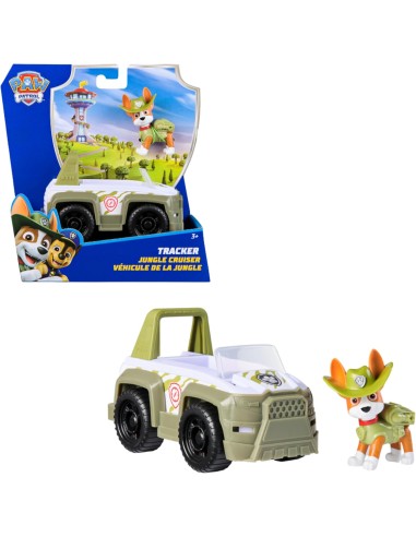 Paw Patrol Tracker Jungle Cruiser Off-Road Vehicle with Action Figure AGR6071224 Spin master | Futurartshop.com