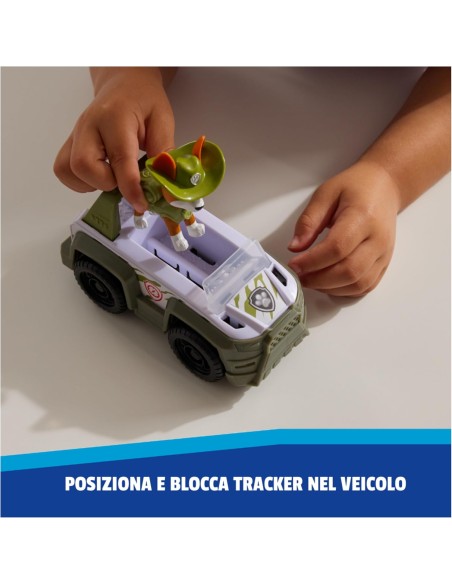 Paw Patrol Tracker Jungle Cruiser Veicolo Fuoristrada Giungla con Action Figure AGR6071224 Spin master | Futurartshop.com