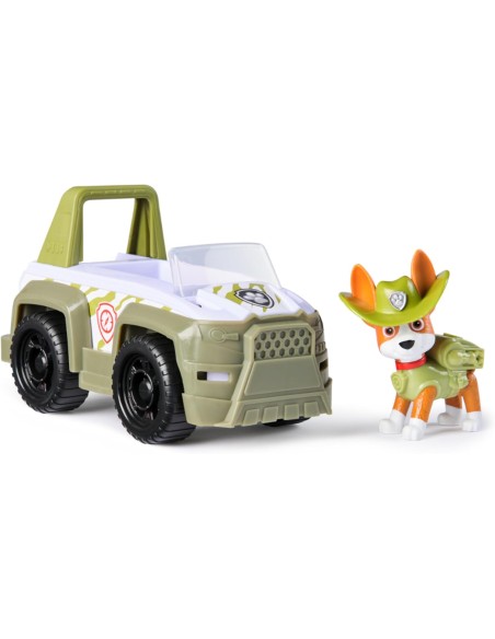Paw Patrol Tracker Jungle Cruiser Veicolo Fuoristrada Giungla con Action Figure AGR6071224 Spin master | Futurartshop.com