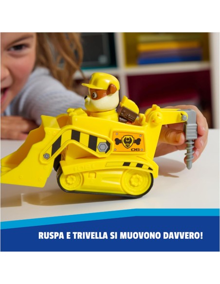 Paw Patrol Rubble Bulldozer Construction Truck with Action Figure AGR6071214 Spin master | Futurartshop.com