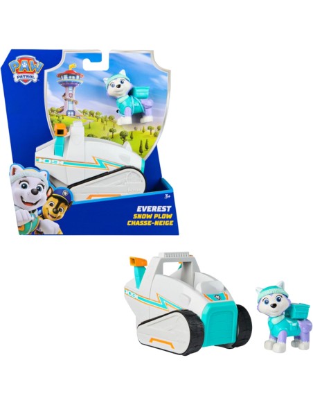 Paw Patrol Everest Snow Plow Snowmobile with Action Figure AGR6071217 Spin master | Futurartshop.com