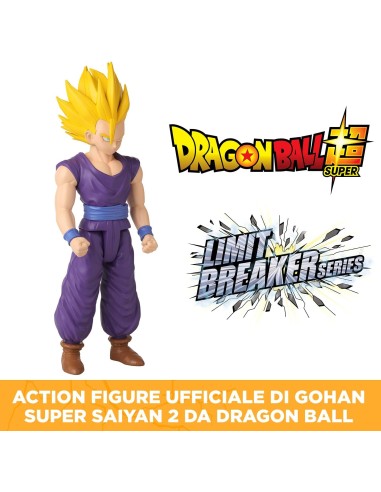 Dragon Ball Z Gohan Super Saiyan 2 Action Figure 30cm Articolato AGR36730/36746 Bandai | Futurartshop.com
