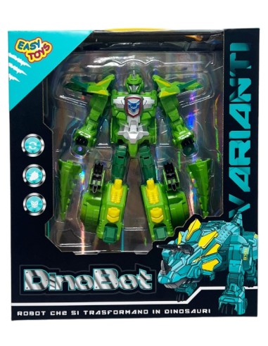 Dinobot triceratopo trasformano in dinosauri 2 colori EAS18075 Easy Toys | Futurartshop.com
