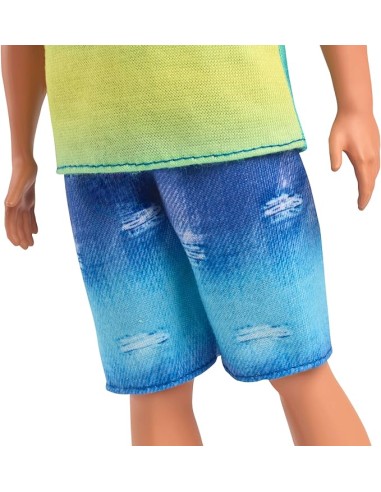 Ken Fashionistas 236 Ombre Tank Jean Shorts Doll AGRHYV00 Mattel | Futurartshop.com