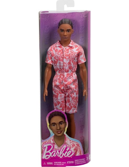 Ken Fashionistas 235 Hawaiian Print Jumpsuit Green Sandals AGRHYT99 Mattel | Futurartshop.com