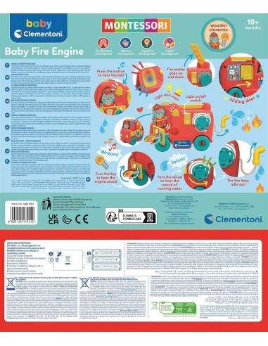 Fire Truck Montessori First Years CLE17551 Clementoni | Futurartshop.com