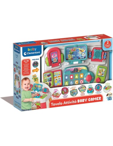 Baby Gamer Activity Table 12-36 Months CLE17547 Clementoni | Futurartshop.com
