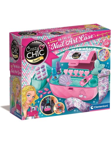 Crazy Chic Nail Art Case Handbag Girls CLE18206 Clementoni | Futurartshop.com