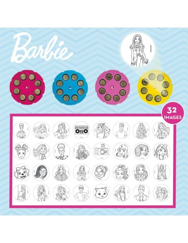 Barbie LED Drawing Projector with Markers & Coloring Sheets 4M114078 Lisciani | Futurartshop.com