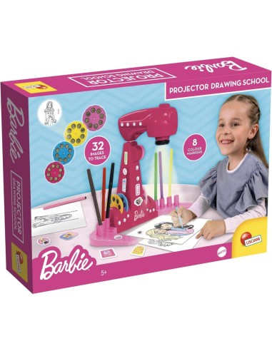 Barbie LED Drawing Projector with Markers & Coloring Sheets 4M114078 Lisciani | Futurartshop.com