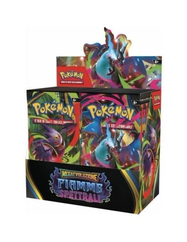Pokémon Megaevoluzione Fiamme Spettrali Display Box 36 Buste SEALED ITA GAMPK10190 The Pokémon Company | Futurartshop.com