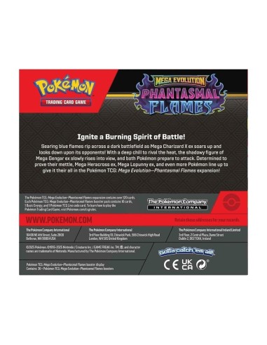 Pokémon Mega Evolution Phantasmal Flames Booster Display Box 36 Packs SEALED Italian GAMPK10190 The Pokémon Company | Futurar...
