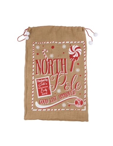 Sacca Natale Babbo Natale 50x70cm 2 Modelli Assortiti Regali Grande KOPAAO400030 Koopman | Futurartshop.com