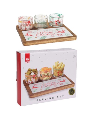 Wooden appetizer tray, Christmas set, 4 pieces KOP278000920 Koopman | Futurartshop.com