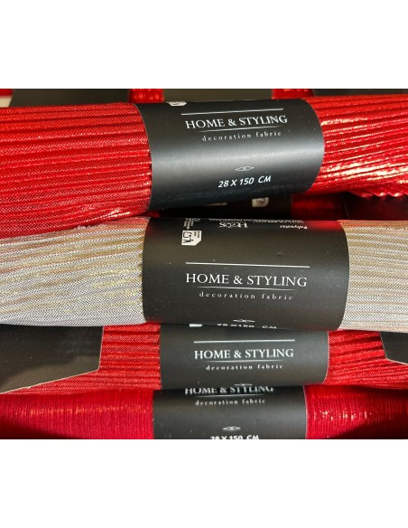 Red fabric roll 28x150 cm 2 colors KOP767615180 Koopman | Futurartshop.com