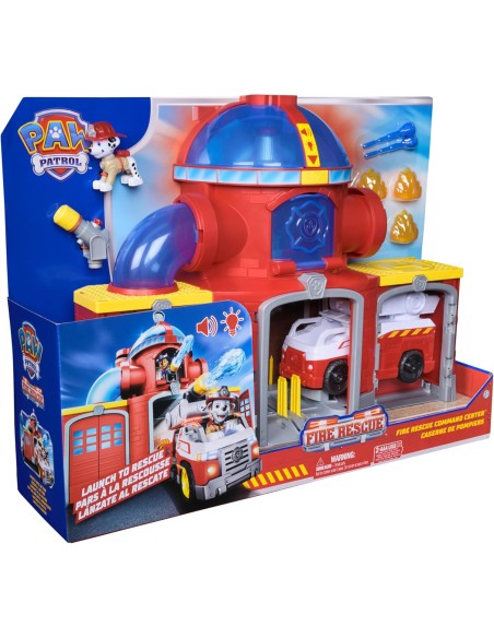 PAW Patrol Fire Rescue Station Marshall Truck Lights Sounds AGR6073760 Spin master | Futurartshop.com