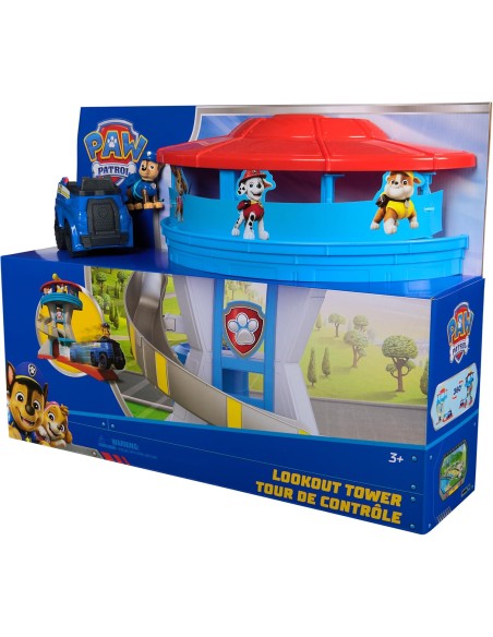 PAW Patrol Lookout Tower Headquarters Chase Police Car Playset AGR6073765 Spin master | Futurartshop.com